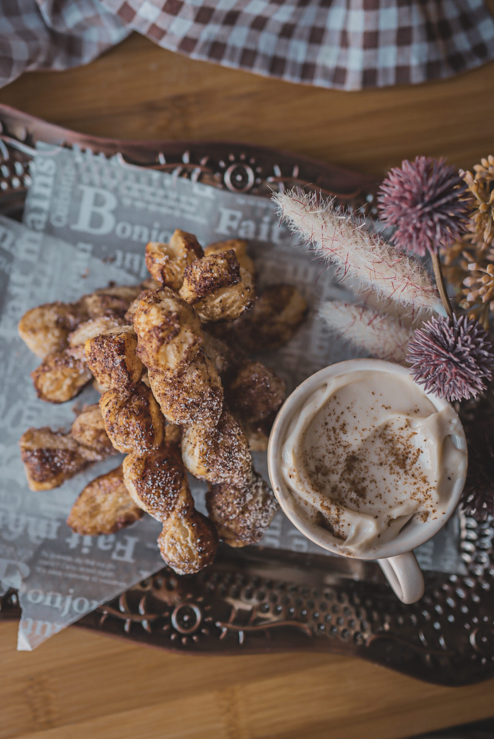 Easy Fall Snack For Parties: Cinnamon Sticks with Cream Cheese Dip